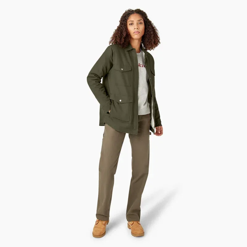 Women’s Duck High Pile Fleece Lined Chore Coat Women’s Duck High Pile Fleece Lined Chore Coat
