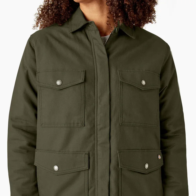 Women’s Duck High Pile Fleece Lined Chore Coat Women’s Duck High Pile Fleece Lined Chore Coat