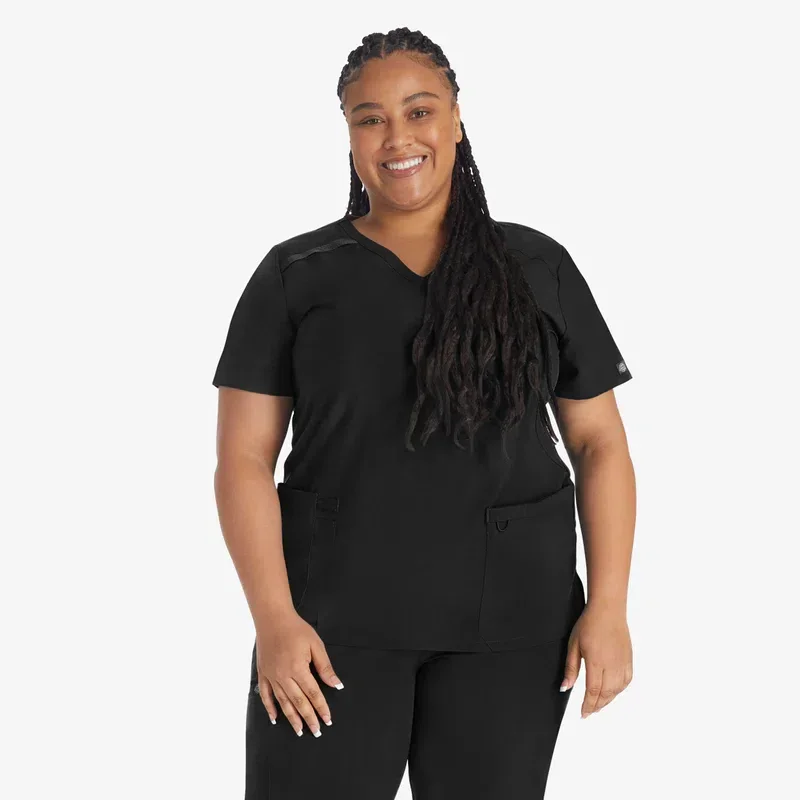 Women’s Eds Essentials Mock Wrap Scrub Top Women’s Eds Essentials Mock Wrap Scrub Top