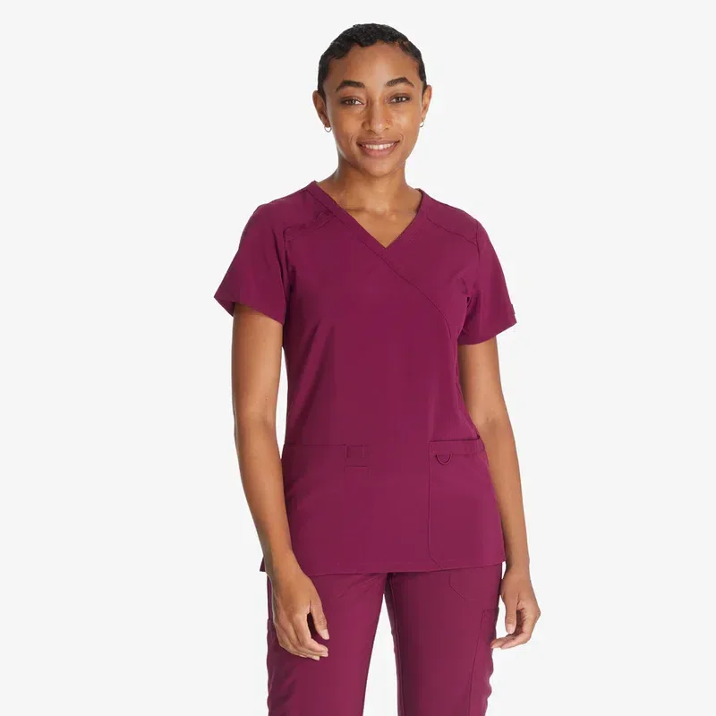 Women’s Eds Essentials Mock Wrap Scrub Top Women’s Eds Essentials Mock Wrap Scrub Top