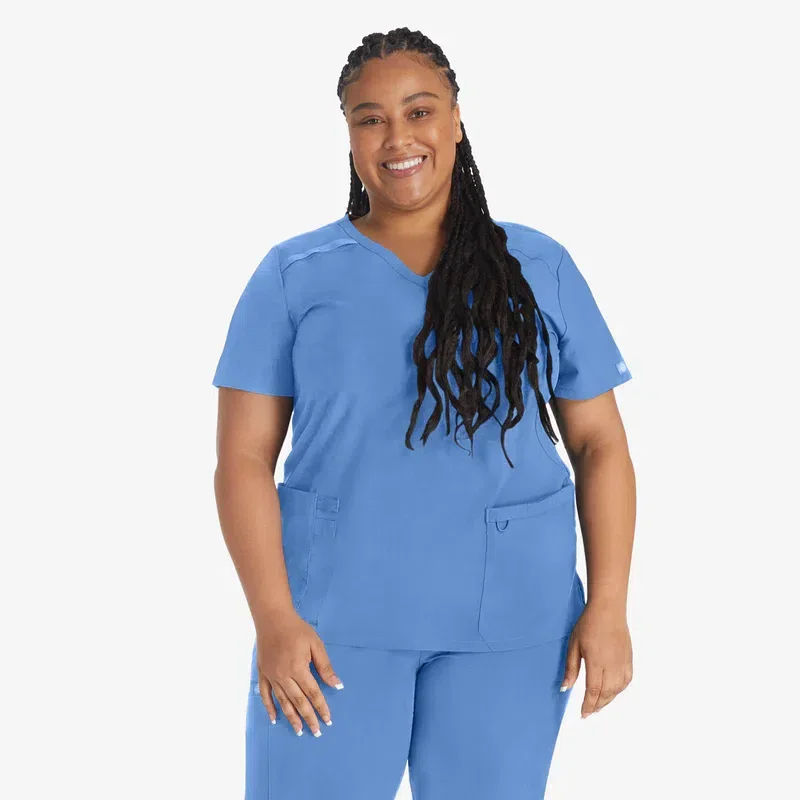 Women’s Eds Essentials Mock Wrap Scrub Top Women’s Eds Essentials Mock Wrap Scrub Top