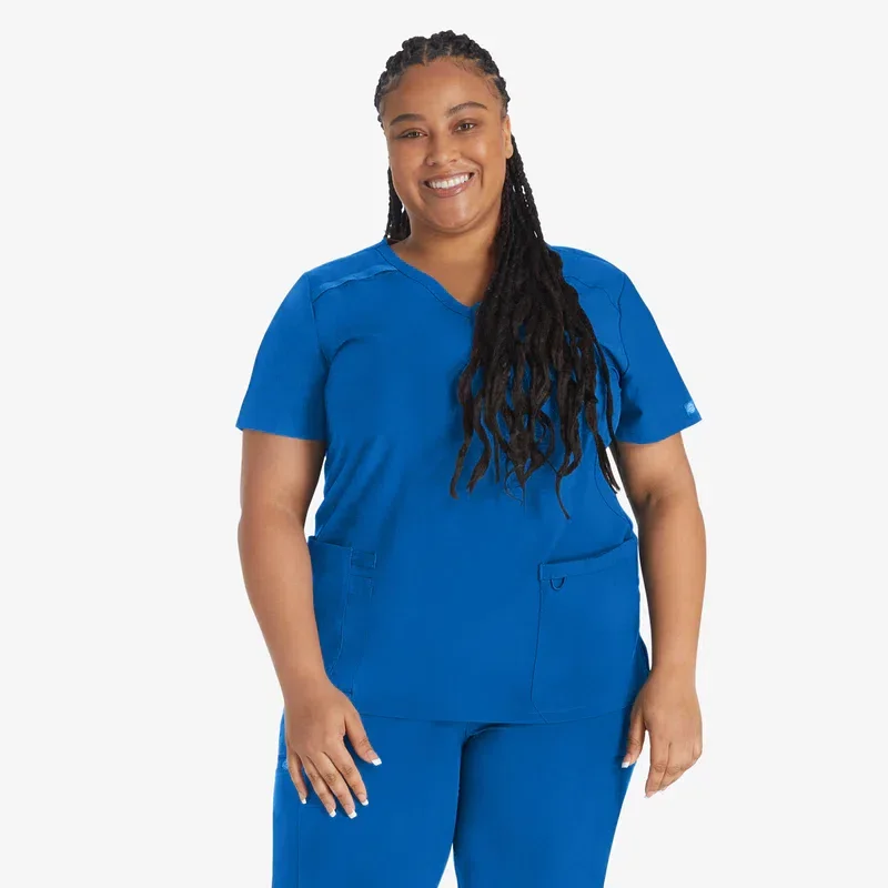 Women’s Eds Essentials Mock Wrap Scrub Top Women’s Eds Essentials Mock Wrap Scrub Top