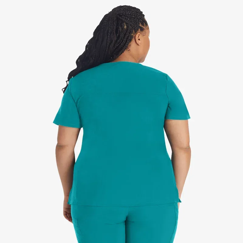 Women’s Eds Essentials Mock Wrap Scrub Top Women’s Eds Essentials Mock Wrap Scrub Top