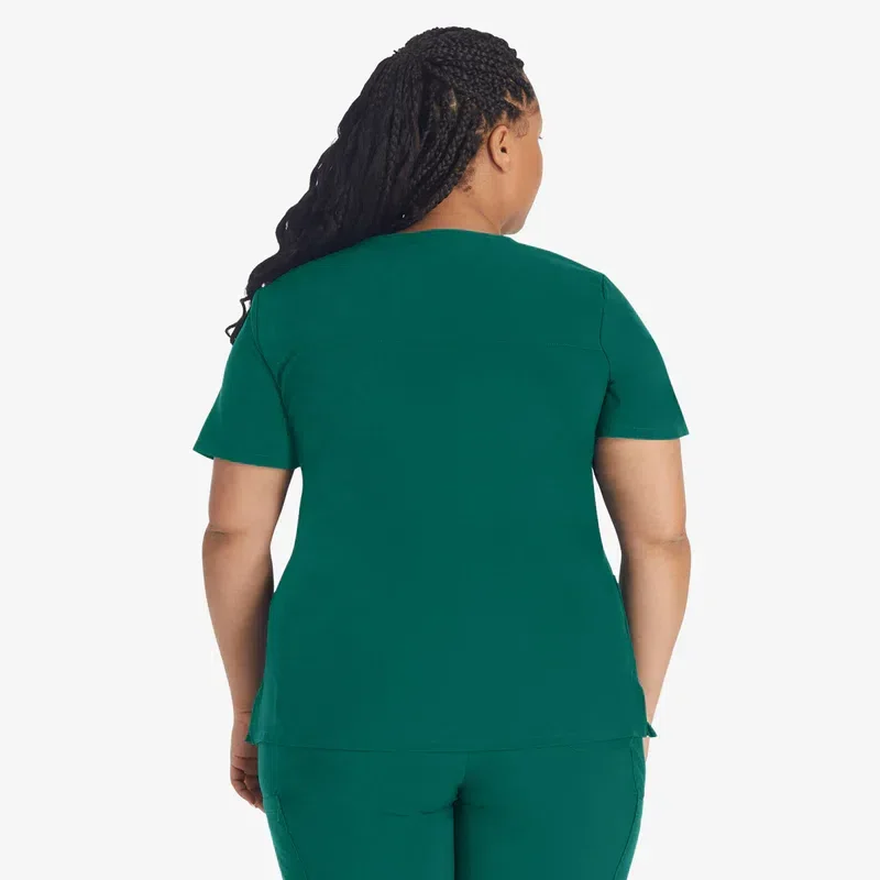 Women’s Eds Essentials Mock Wrap Scrub Top Women’s Eds Essentials Mock Wrap Scrub Top