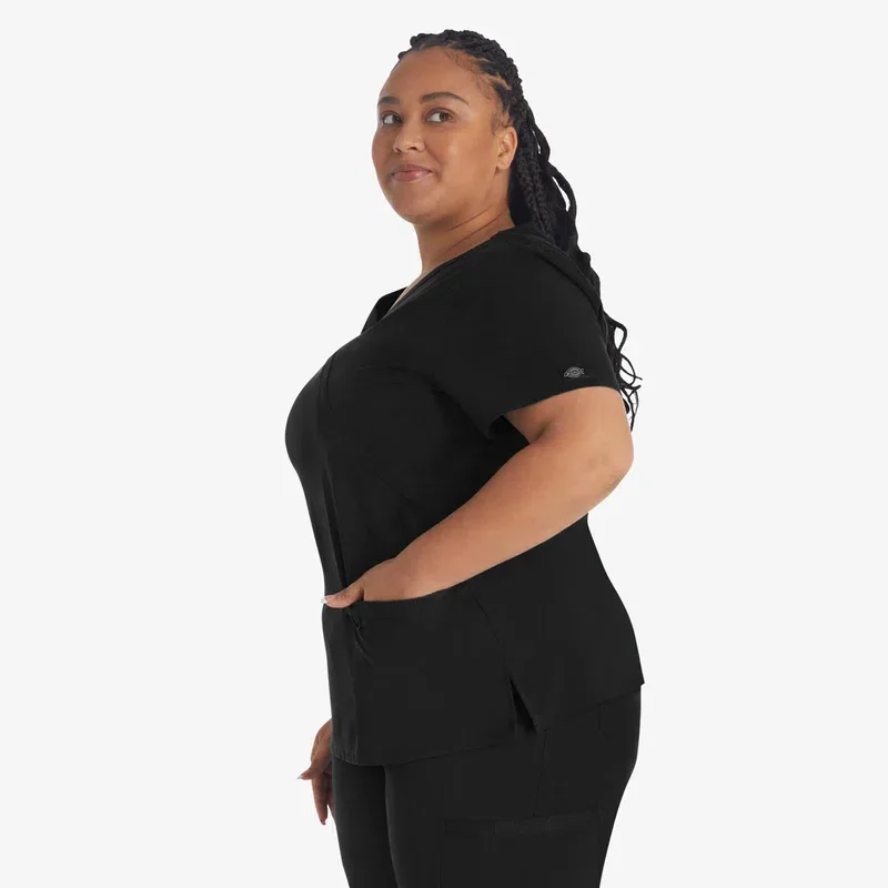 Women’s Eds Essentials Mock Wrap Scrub Top Women’s Eds Essentials Mock Wrap Scrub Top