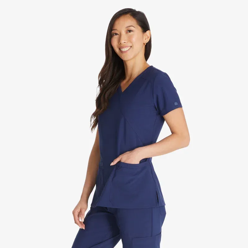 Women’s Eds Essentials Mock Wrap Scrub Top Women’s Eds Essentials Mock Wrap Scrub Top