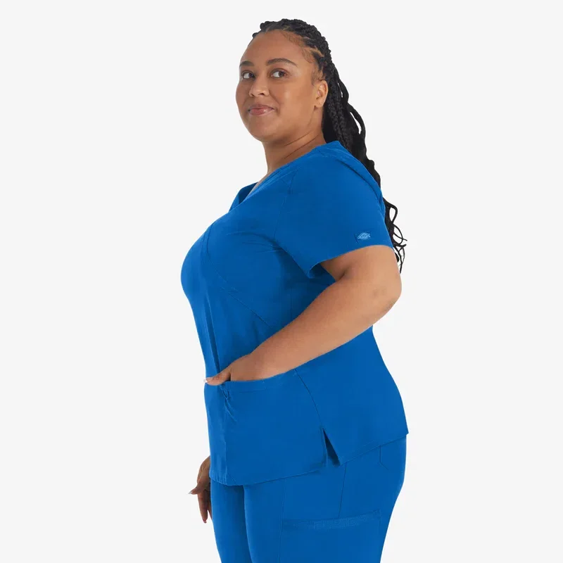 Women’s Eds Essentials Mock Wrap Scrub Top Women’s Eds Essentials Mock Wrap Scrub Top