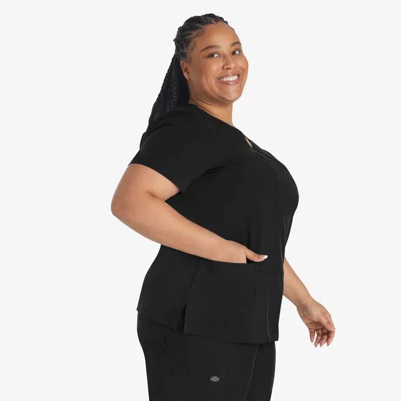 Women’s Eds Essentials Mock Wrap Scrub Top Women’s Eds Essentials Mock Wrap Scrub Top