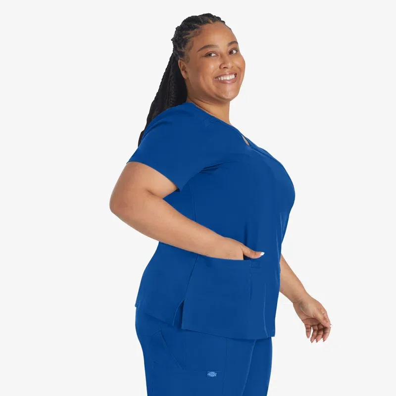 Women’s Eds Essentials Mock Wrap Scrub Top Women’s Eds Essentials Mock Wrap Scrub Top