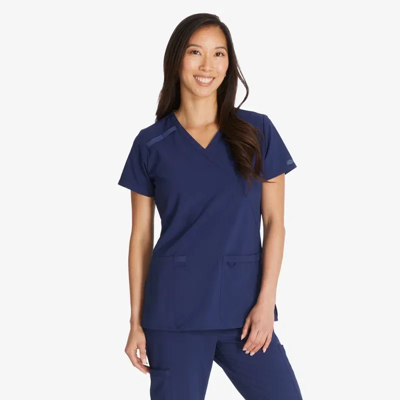 Women’s Eds Essentials Mock Wrap Scrub Top Women’s Eds Essentials Mock Wrap Scrub Top