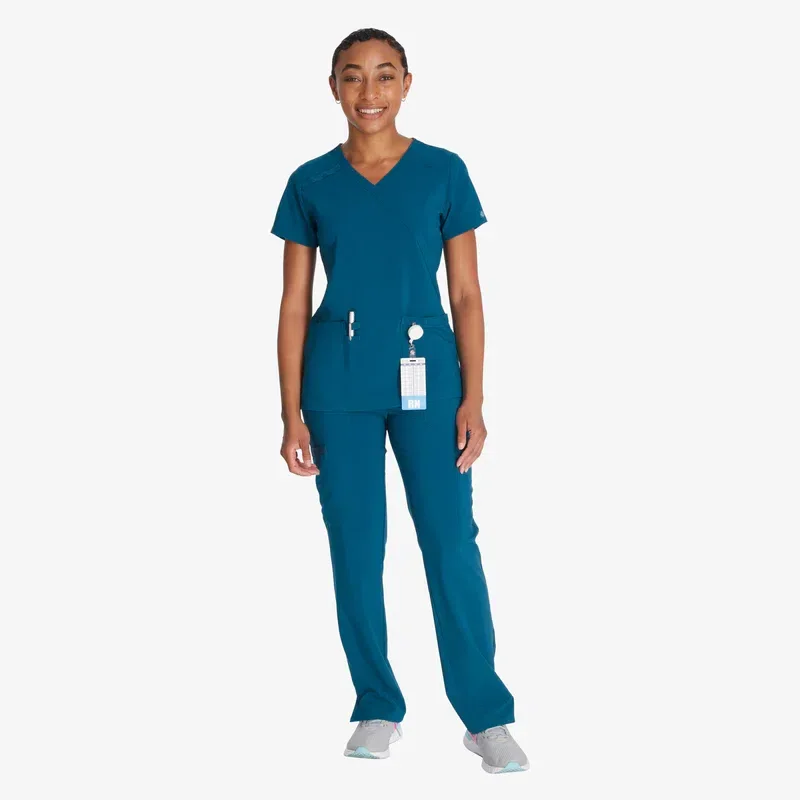 Women’s Eds Essentials Mock Wrap Scrub Top Women’s Eds Essentials Mock Wrap Scrub Top