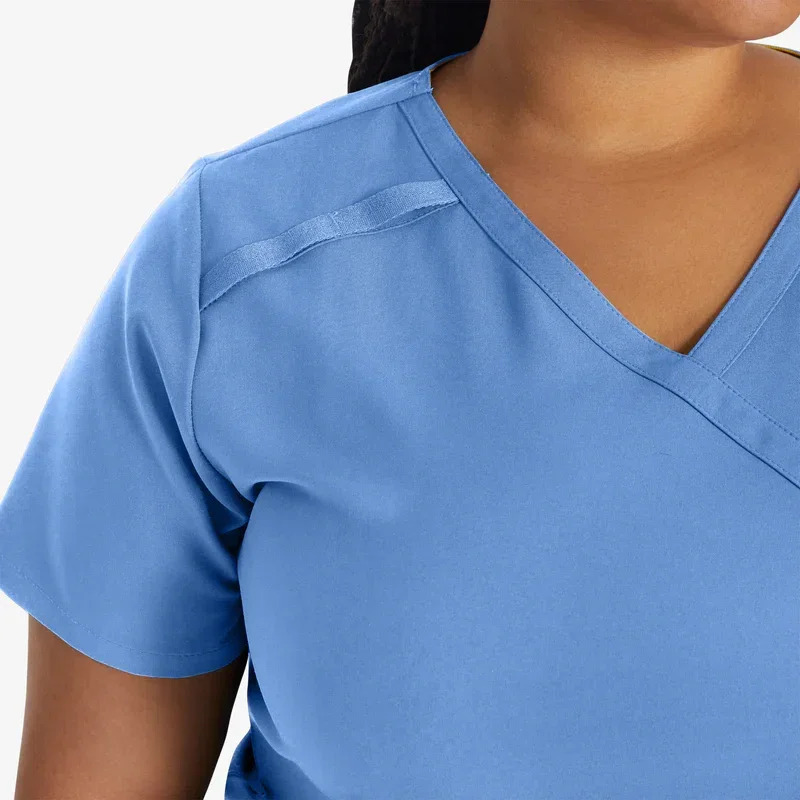 Women’s Eds Essentials Mock Wrap Scrub Top Women’s Eds Essentials Mock Wrap Scrub Top