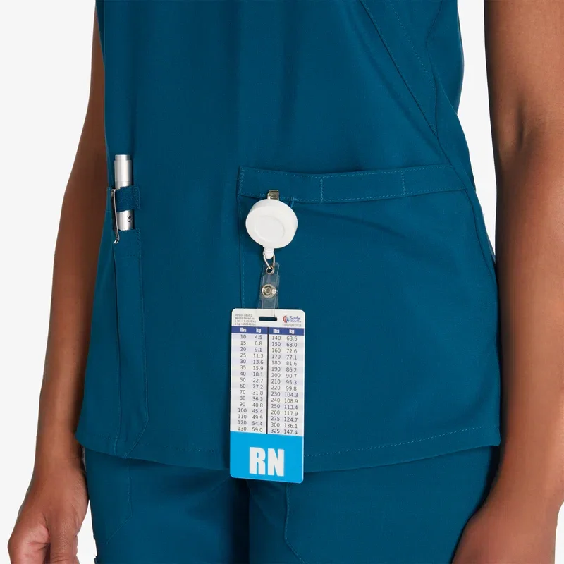 Women’s Eds Essentials Mock Wrap Scrub Top Women’s Eds Essentials Mock Wrap Scrub Top