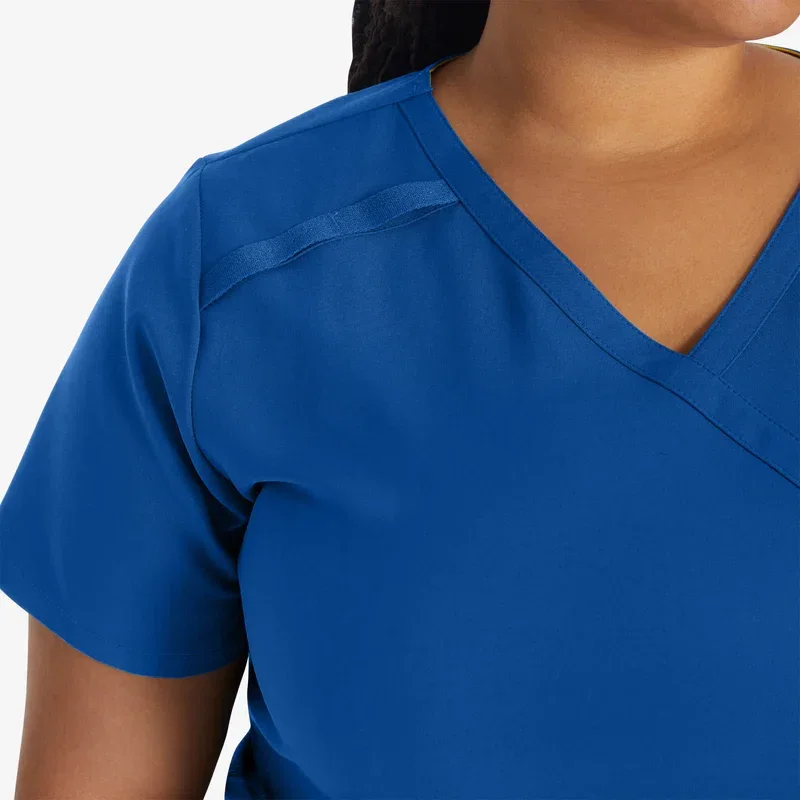 Women’s Eds Essentials Mock Wrap Scrub Top Women’s Eds Essentials Mock Wrap Scrub Top