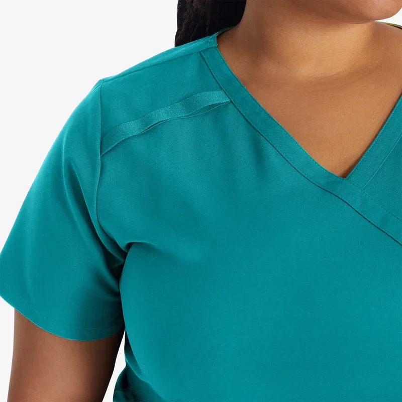 Women’s Eds Essentials Mock Wrap Scrub Top Women’s Eds Essentials Mock Wrap Scrub Top