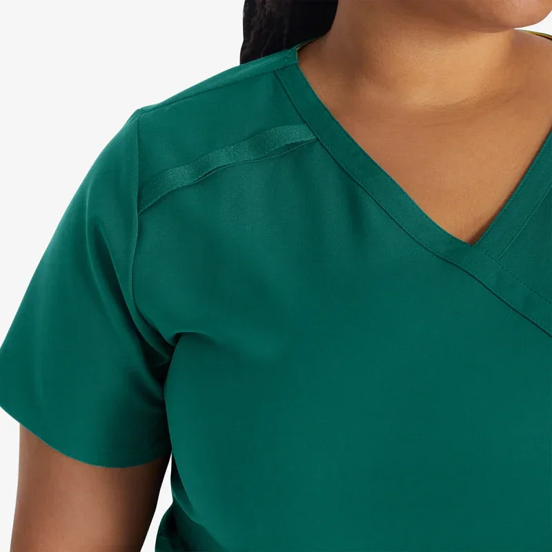 Women’s Eds Essentials Mock Wrap Scrub Top Women’s Eds Essentials Mock Wrap Scrub Top