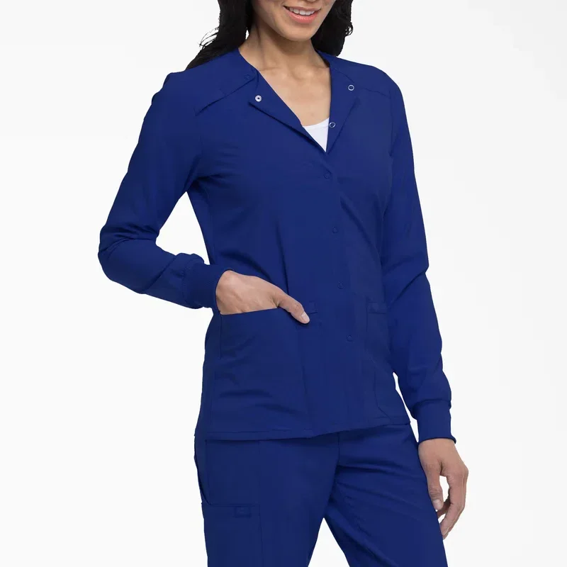 Women’s Eds Essentials Snap Front Scrub Jacket Women’s Eds Essentials Snap Front Scrub Jacket