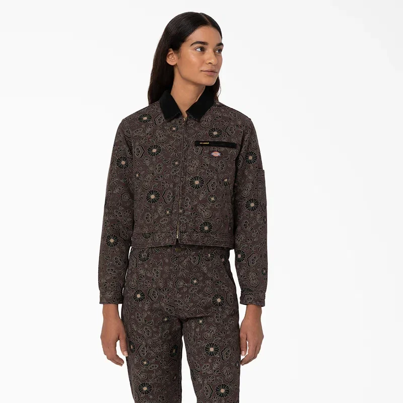 Women’s Ellis Floral Duck Canvas Jacket Women’s Ellis Floral Duck Canvas Jacket
