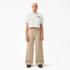 Women’s Embroidered Patch Cropped Work Shirt Women’s Embroidered Patch Cropped Work Shirt