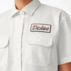 Women’s Embroidered Patch Cropped Work Shirt Women’s Embroidered Patch Cropped Work Shirt
