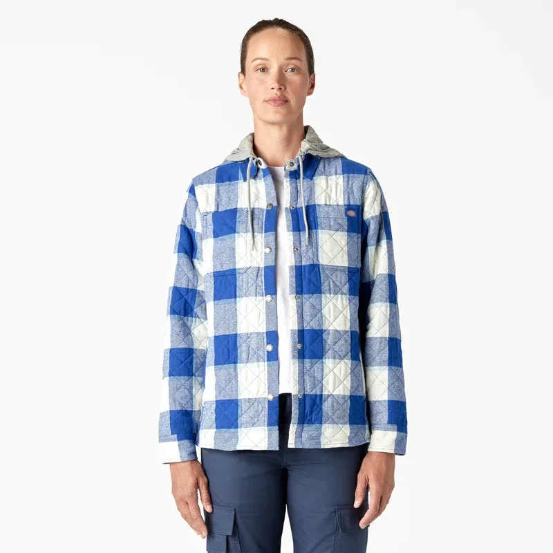 Women’s Flannel Hooded Shirt Jacket Women’s Flannel Hooded Shirt Jacket