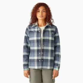 Women’s Flannel Hooded Shirt Jacket
