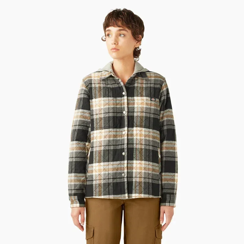 Women’s Flannel Hooded Shirt Jacket Women’s Flannel Hooded Shirt Jacket
