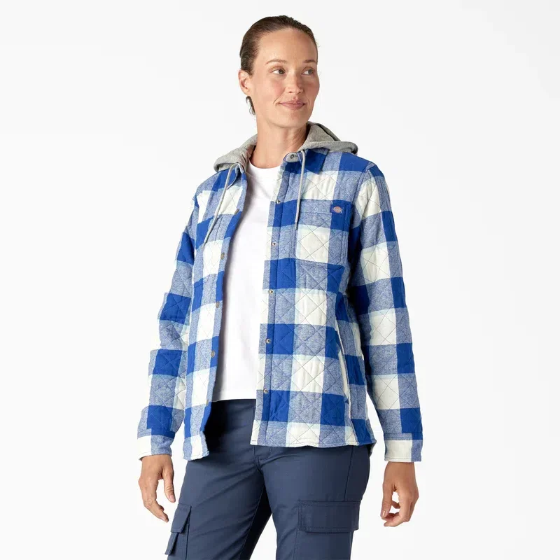 Women’s Flannel Hooded Shirt Jacket Women’s Flannel Hooded Shirt Jacket