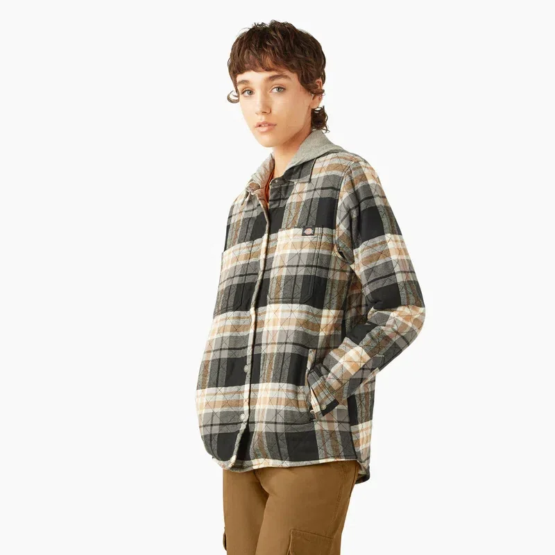 Women’s Flannel Hooded Shirt Jacket Women’s Flannel Hooded Shirt Jacket