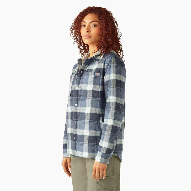Women’s Flannel Hooded Shirt Jacket Women’s Flannel Hooded Shirt Jacket