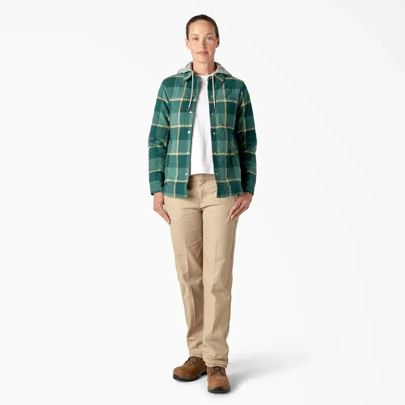 Women’s Flannel Hooded Shirt Jacket Women’s Flannel Hooded Shirt Jacket