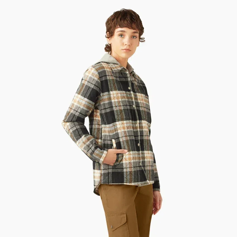 Women’s Flannel Hooded Shirt Jacket Women’s Flannel Hooded Shirt Jacket