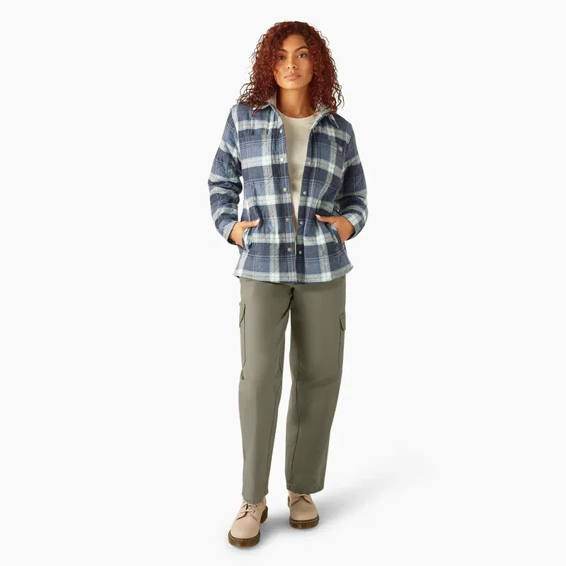 Women’s Flannel Hooded Shirt Jacket Women’s Flannel Hooded Shirt Jacket