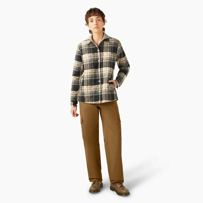 Women’s Flannel Hooded Shirt Jacket Women’s Flannel Hooded Shirt Jacket