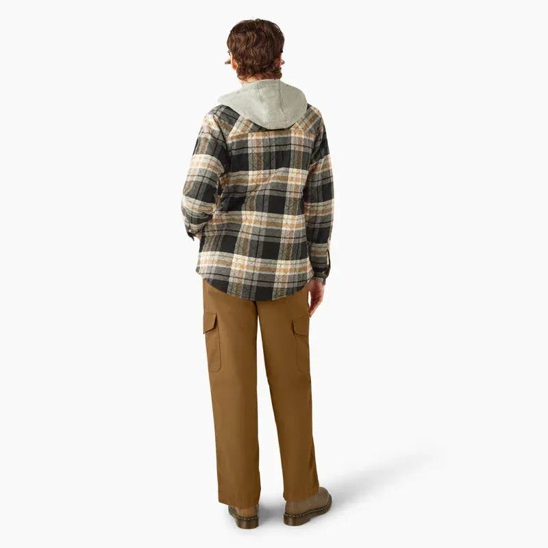 Women’s Flannel Hooded Shirt Jacket Women’s Flannel Hooded Shirt Jacket