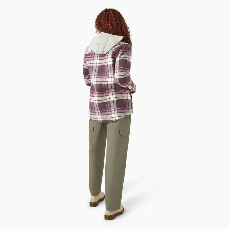 Women’s Flannel Hooded Shirt Jacket Women’s Flannel Hooded Shirt Jacket