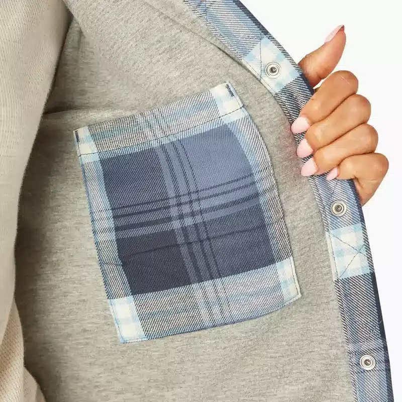 Women’s Flannel Hooded Shirt Jacket Women’s Flannel Hooded Shirt Jacket