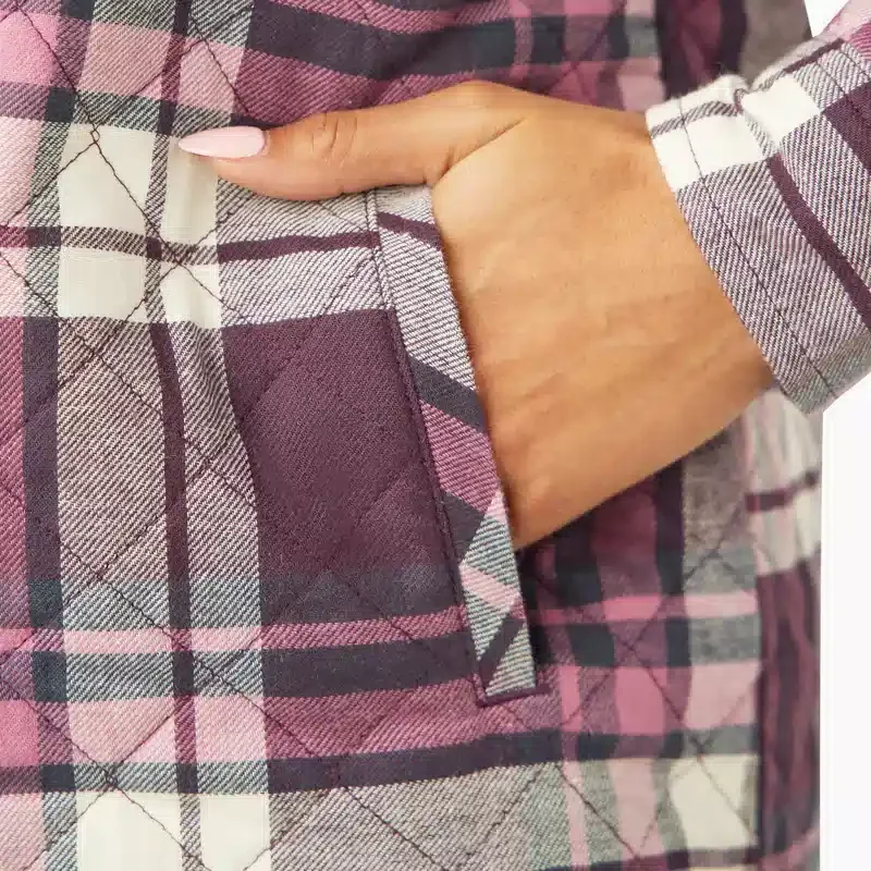 Women’s Flannel Hooded Shirt Jacket Women’s Flannel Hooded Shirt Jacket