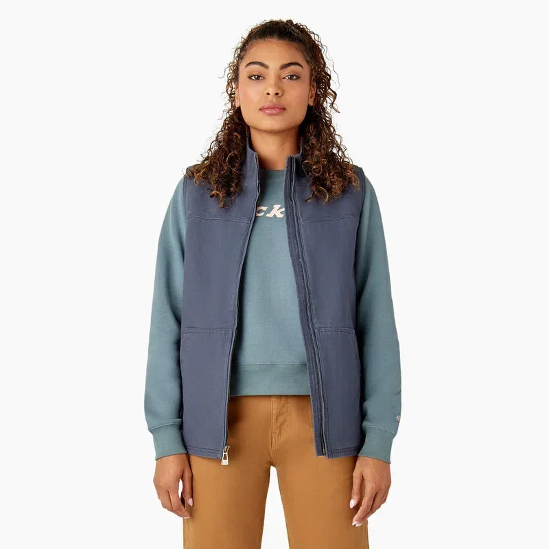 Women’s Fleece Lined Duck Canvas Vest Women’s Fleece Lined Duck Canvas Vest