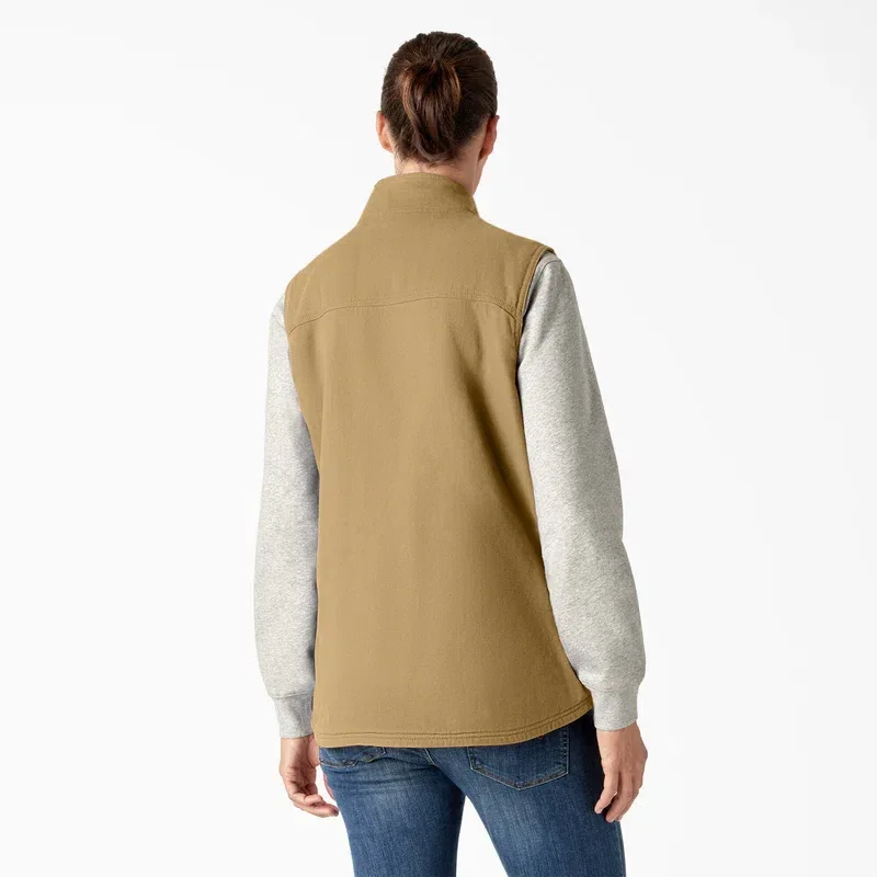 Women’s Fleece Lined Duck Canvas Vest Women’s Fleece Lined Duck Canvas Vest