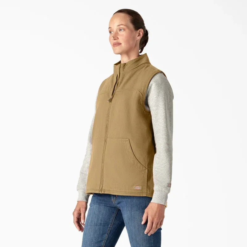 Women’s Fleece Lined Duck Canvas Vest Women’s Fleece Lined Duck Canvas Vest