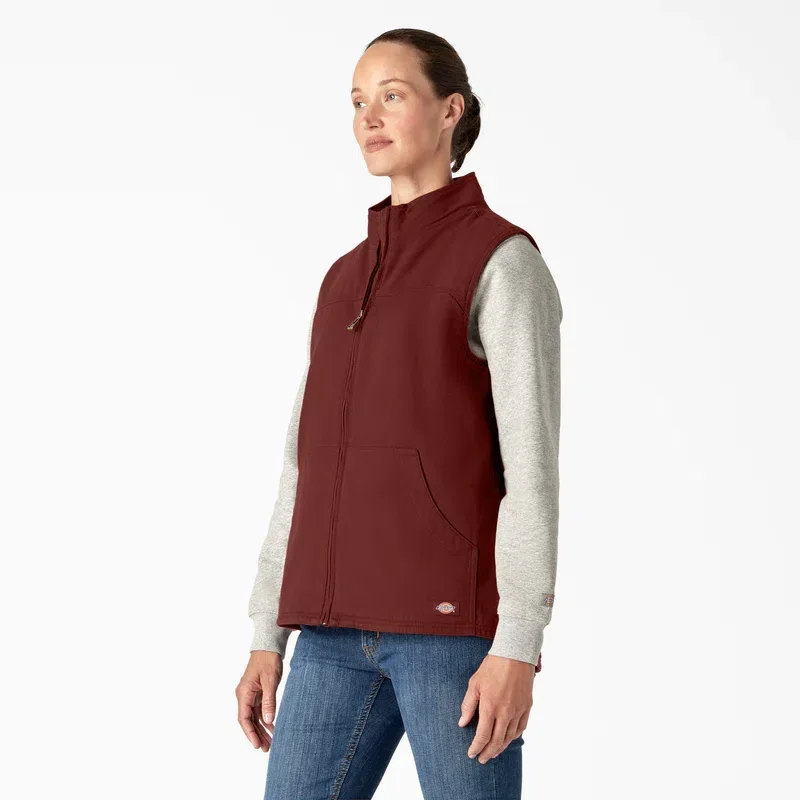 Women’s Fleece Lined Duck Canvas Vest Women’s Fleece Lined Duck Canvas Vest