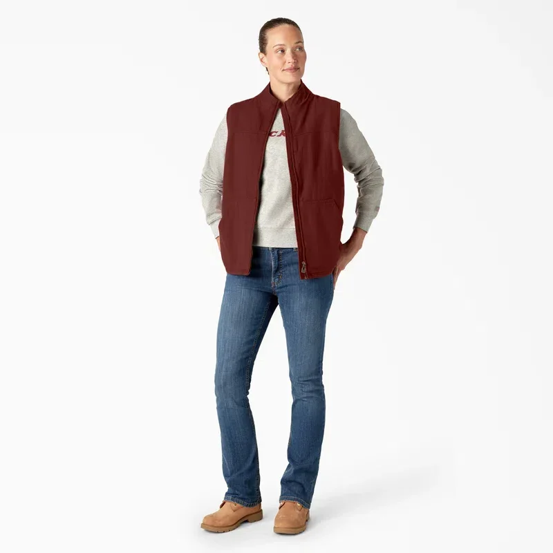 Women’s Fleece Lined Duck Canvas Vest Women’s Fleece Lined Duck Canvas Vest