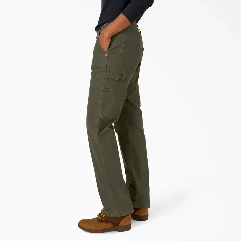 Women’s Flex Relaxed Straight Fit Duck Carpenter Pants Women’s Flex Relaxed Straight Fit Duck Carpenter Pants