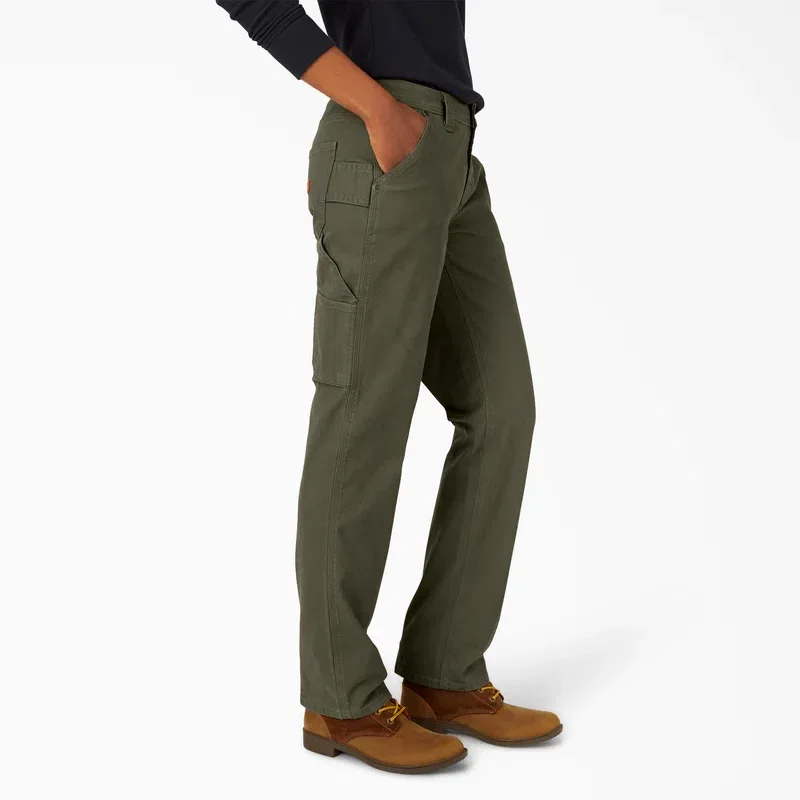 Women’s Flex Relaxed Straight Fit Duck Carpenter Pants Women’s Flex Relaxed Straight Fit Duck Carpenter Pants