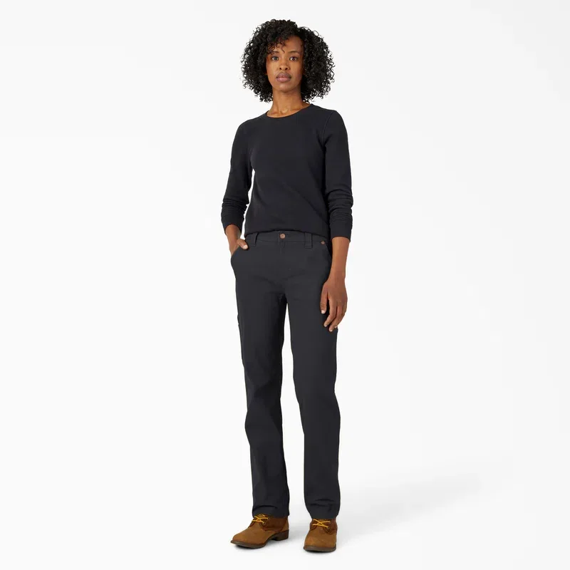 Women’s Flex Relaxed Straight Fit Duck Carpenter Pants Women’s Flex Relaxed Straight Fit Duck Carpenter Pants