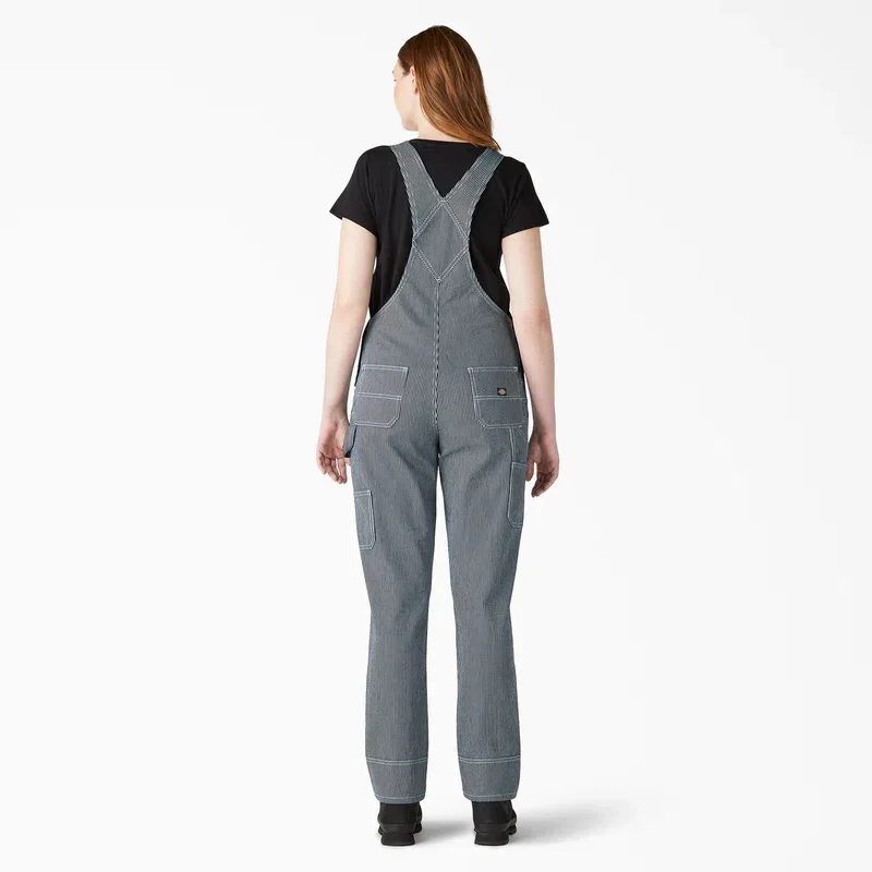 Women’s Hickory Stripe Boyfriend Fit Bib Overalls Women’s Hickory Stripe Boyfriend Fit Bib Overalls