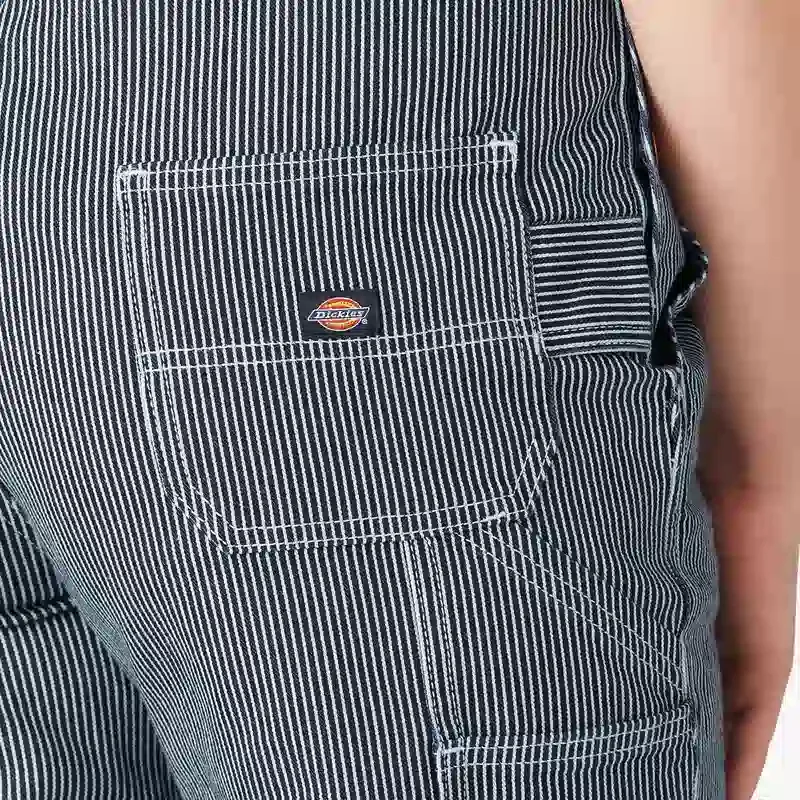 Women’s Hickory Stripe Boyfriend Fit Bib Overalls Women’s Hickory Stripe Boyfriend Fit Bib Overalls