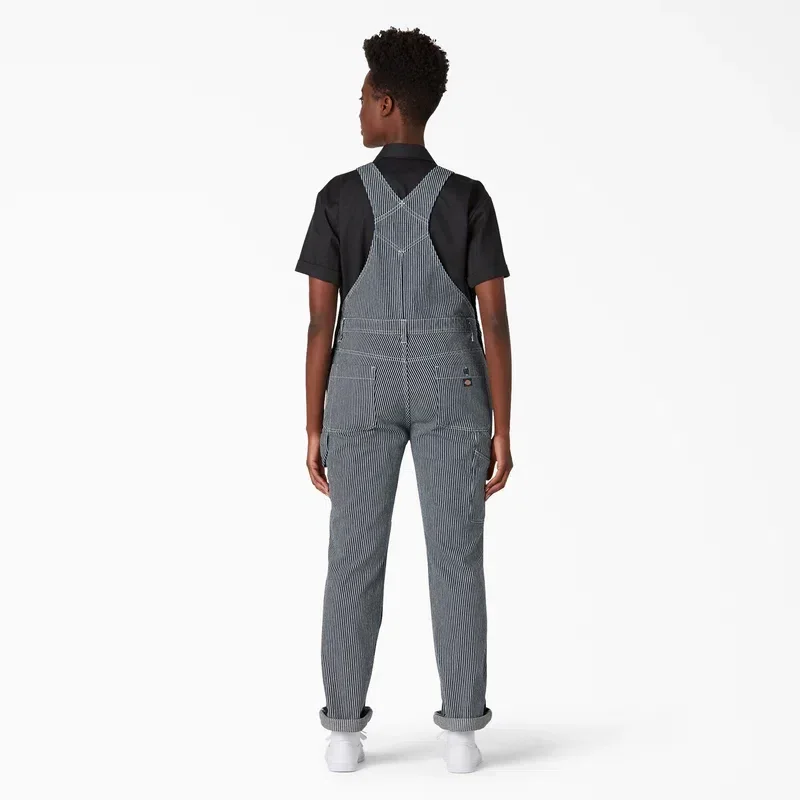 Women’s Hickory Stripe Double Knee Bib Overalls Women’s Hickory Stripe Double Knee Bib Overalls