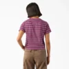 Women’s Large Striped Cropped Pocket T-Shirt Women’s Large Striped Cropped Pocket T-Shirt